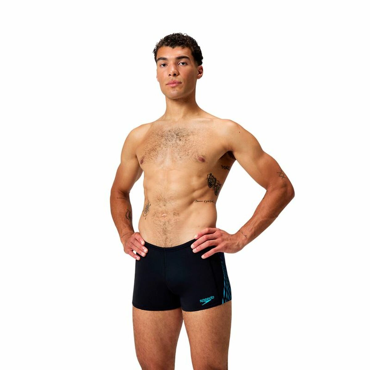 Ανδρικά Μαγιό Speedo Tech Panel Aquashort Μαύρο