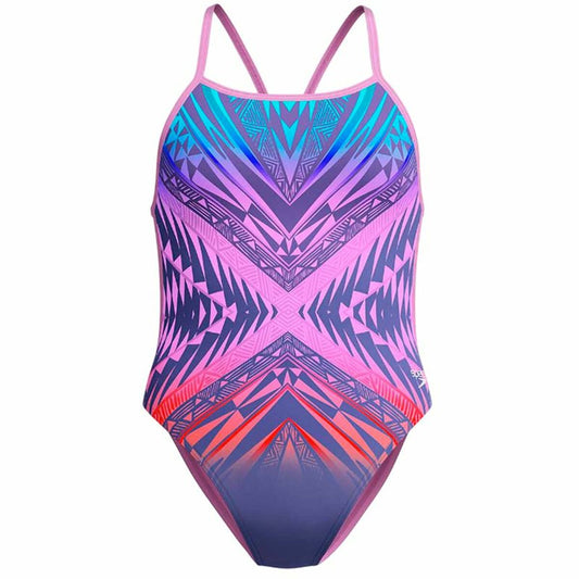 Γυναικεία Μαγιό Speedo Digital Vback Πολύχρωμο Ροζ