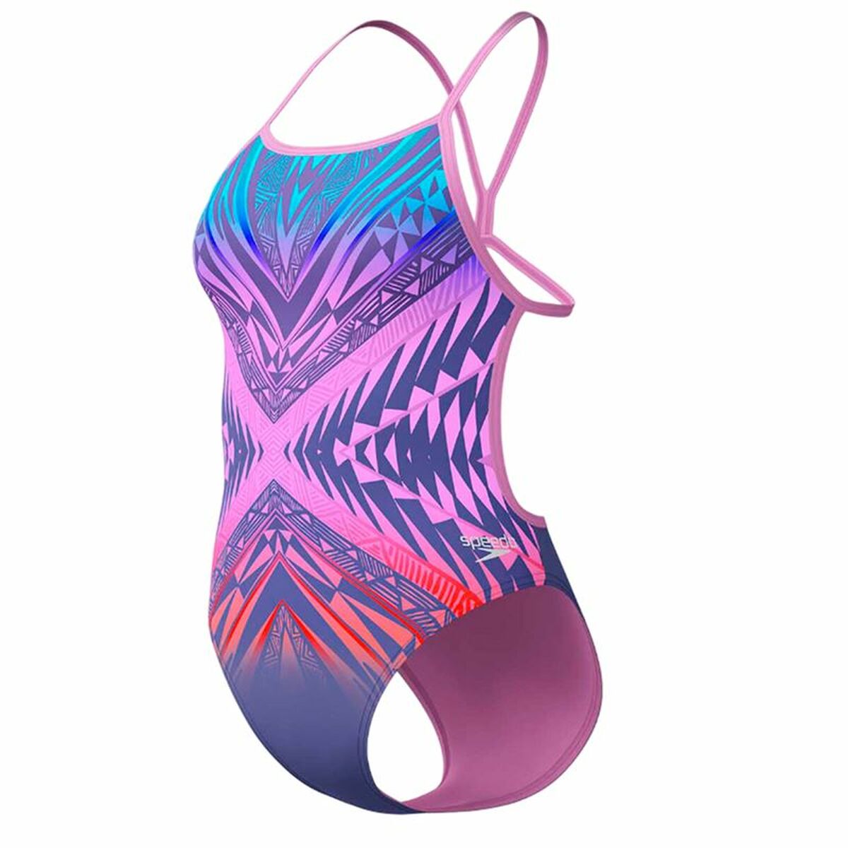 Γυναικεία Μαγιό Speedo Digital Vback Πολύχρωμο Ροζ