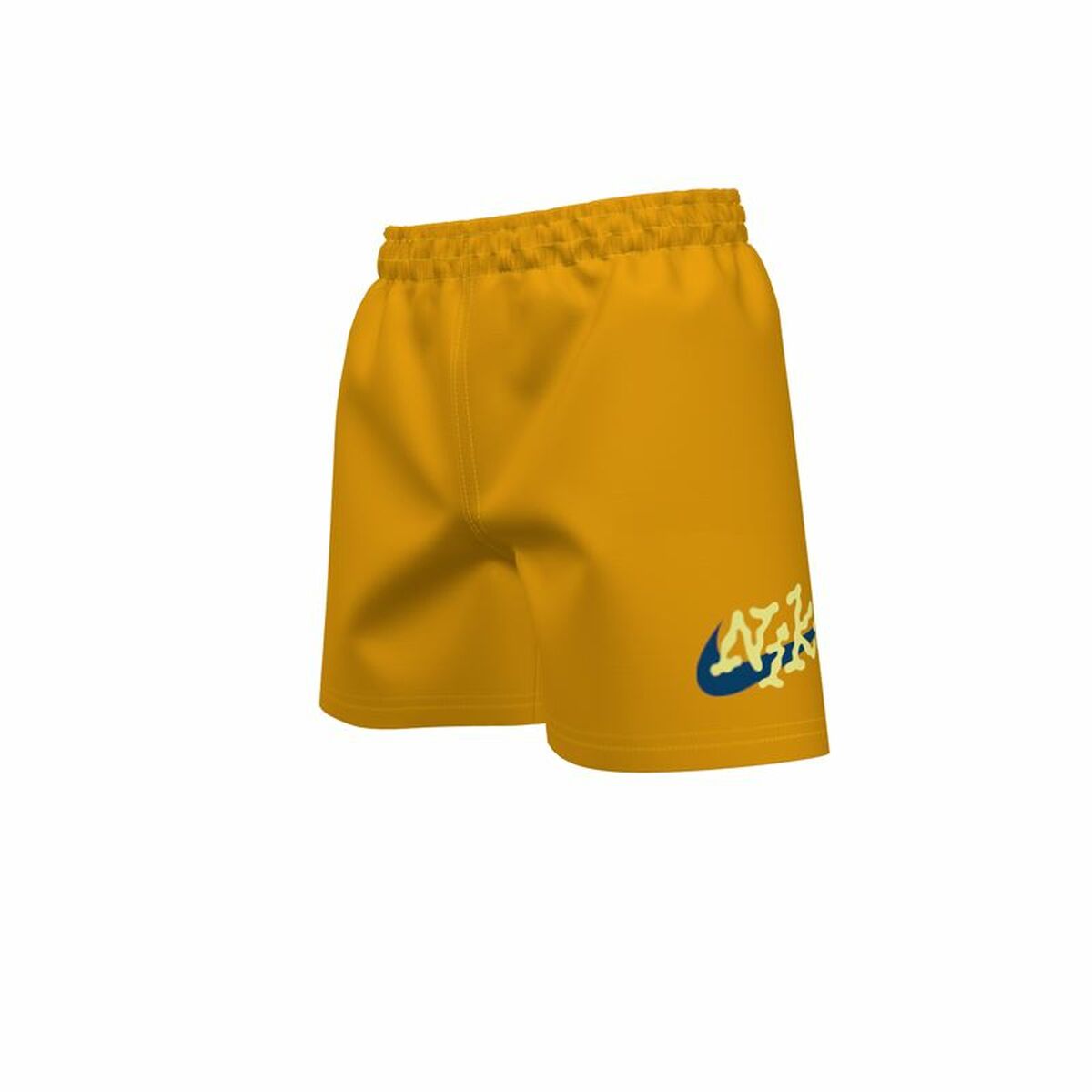 Παιδικά Μαγιό Nike 4" Volley Short Χρυσό Ώχρα