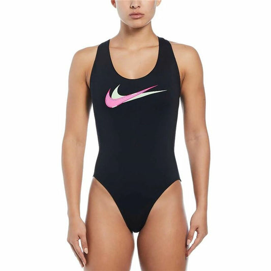 Γυναικεία Μαγιό Nike Multi Logo Μαύρο