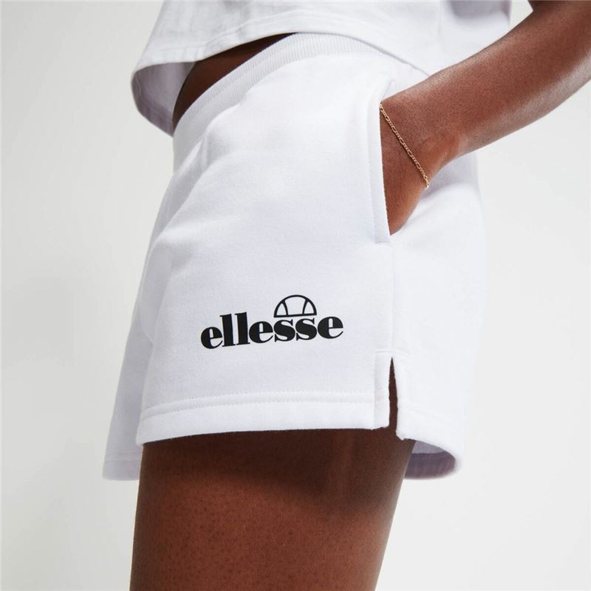 Γυναικεία Αθλητικά Σορτς Ellesse Kyrana Loopback Λευκό