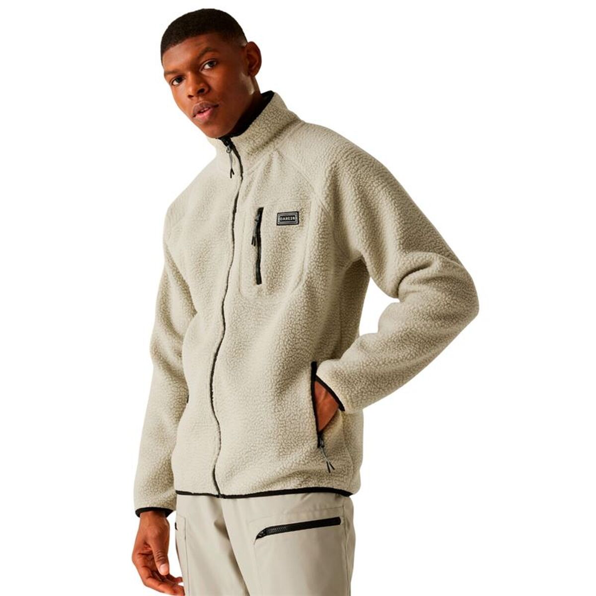 Φόδρα από Πολικό Μαλλί Dare 2b Camber Fleece Λευκό Άντρες