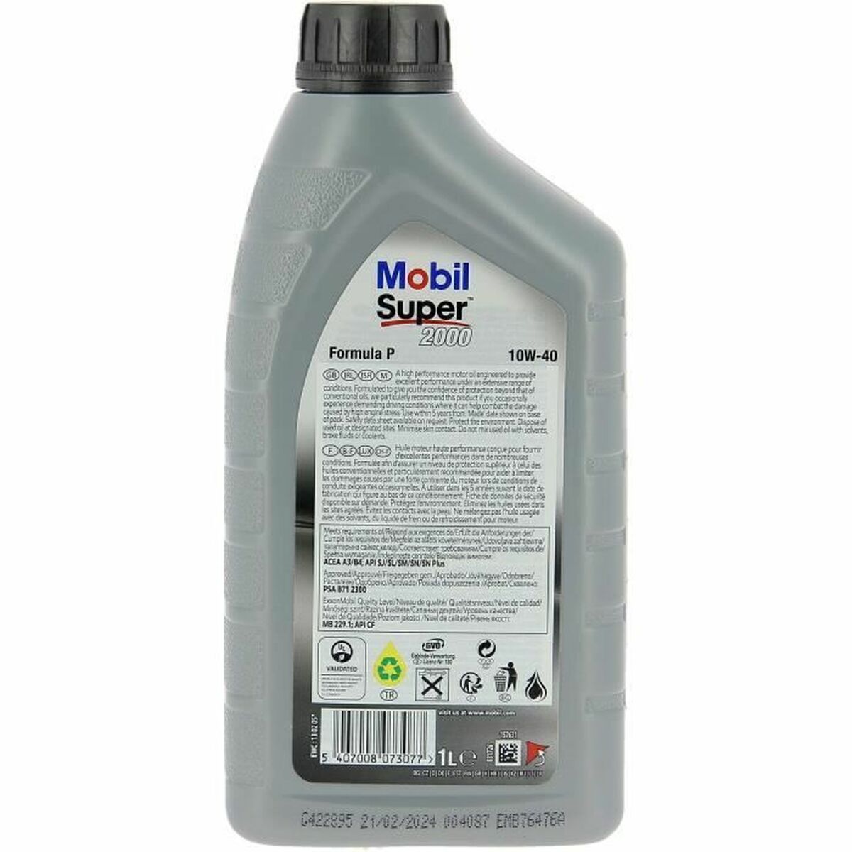 Λάδι Κινητήρα Αυτοκινήτου Mobil S2000 10W40 Formula-P 10W40 1 L