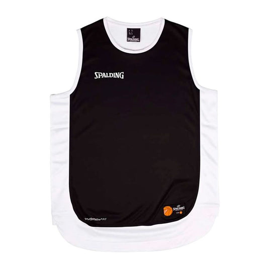Μπλουζάκι μπάσκετ Spalding Hustle Tank Λευκό Μαύρο