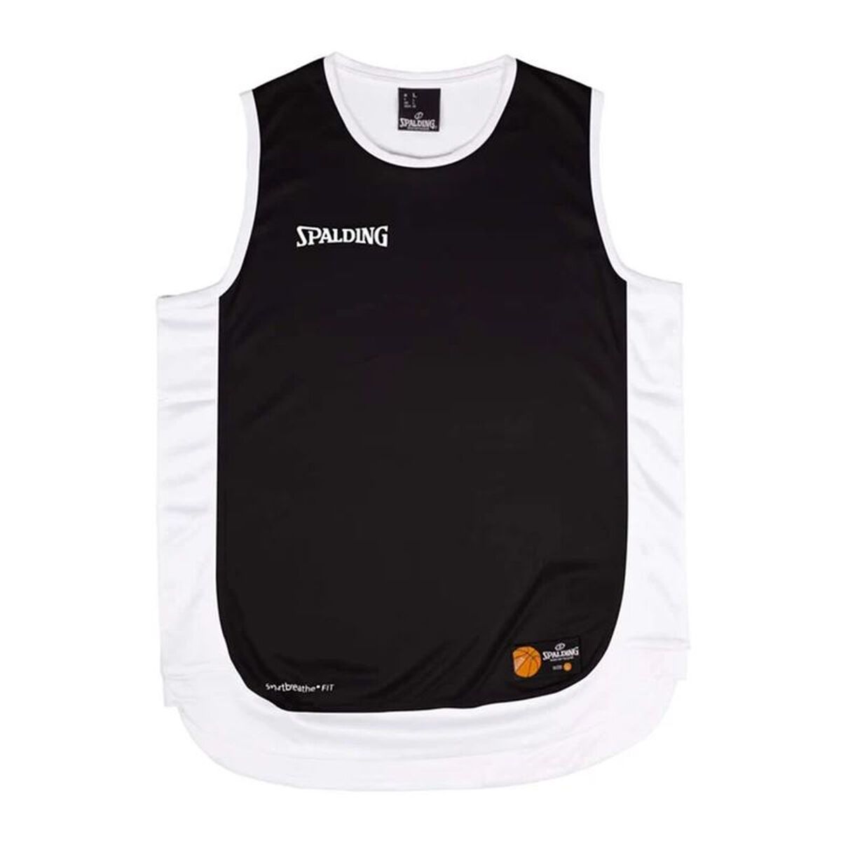 Μπλουζάκι μπάσκετ Spalding Hustle Tank Λευκό Μαύρο