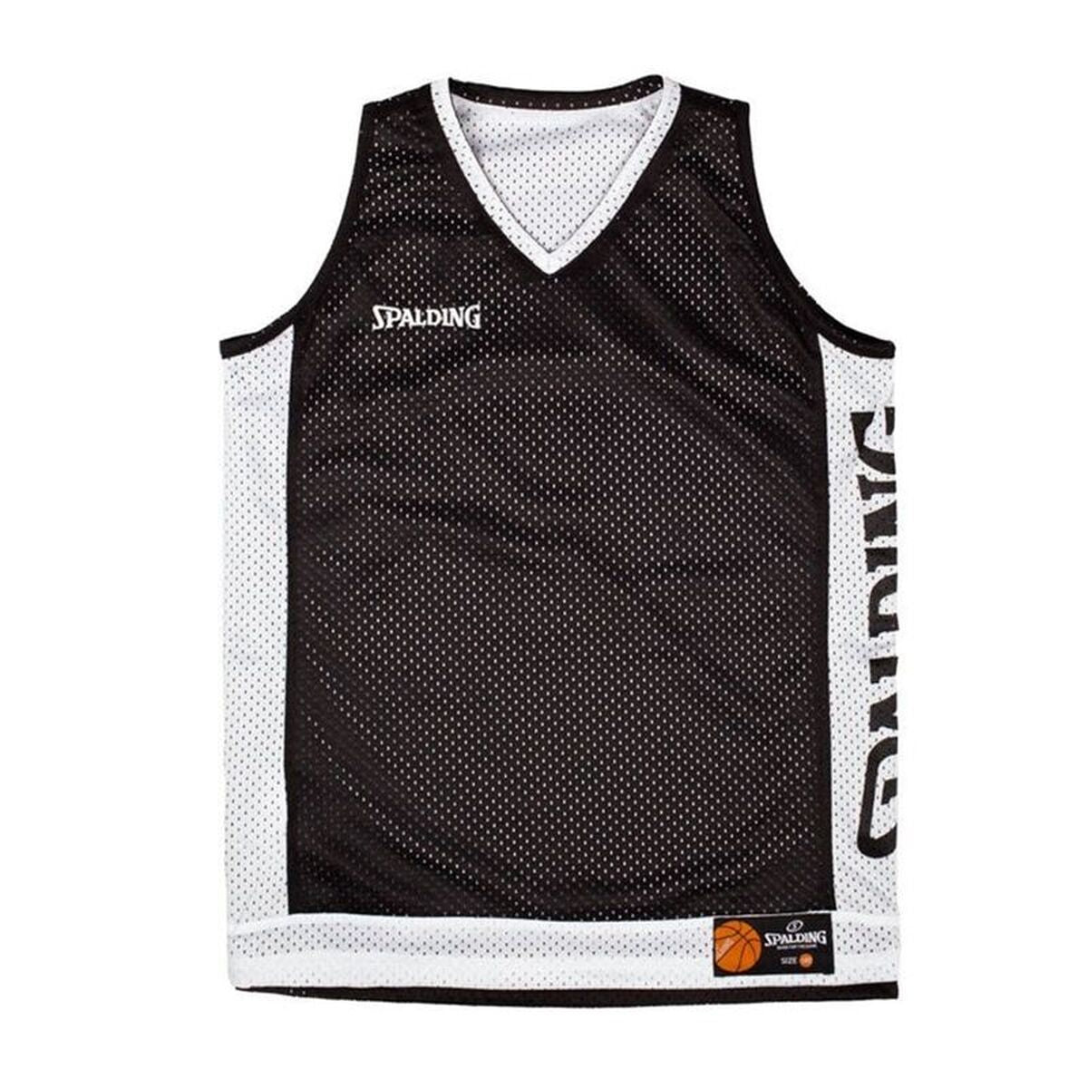 Μπλουζάκι μπάσκετ Spalding Spalding Reversible Tank Λευκό Μαύρο