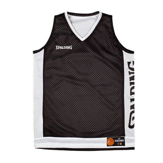 Μπλουζάκι μπάσκετ Spalding Spalding Reversible Tank Λευκό Μαύρο