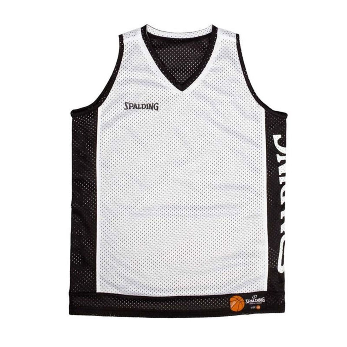 Μπλουζάκι μπάσκετ Spalding Spalding Reversible Tank Λευκό Μαύρο