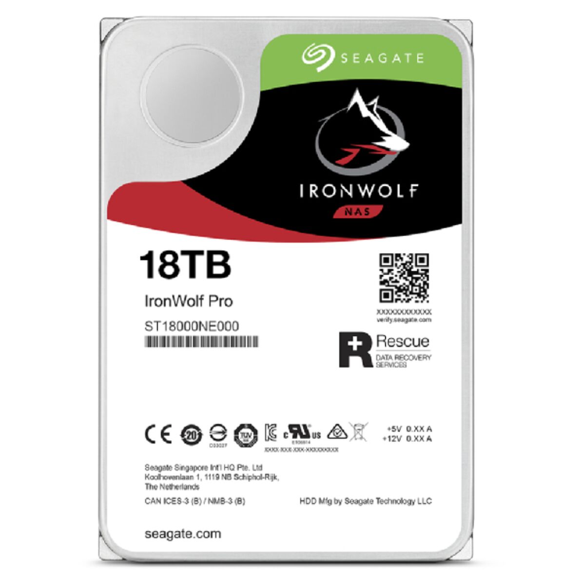 Σκληρός δίσκος Seagate IronWolf Pro ST18000NT001 3,5"