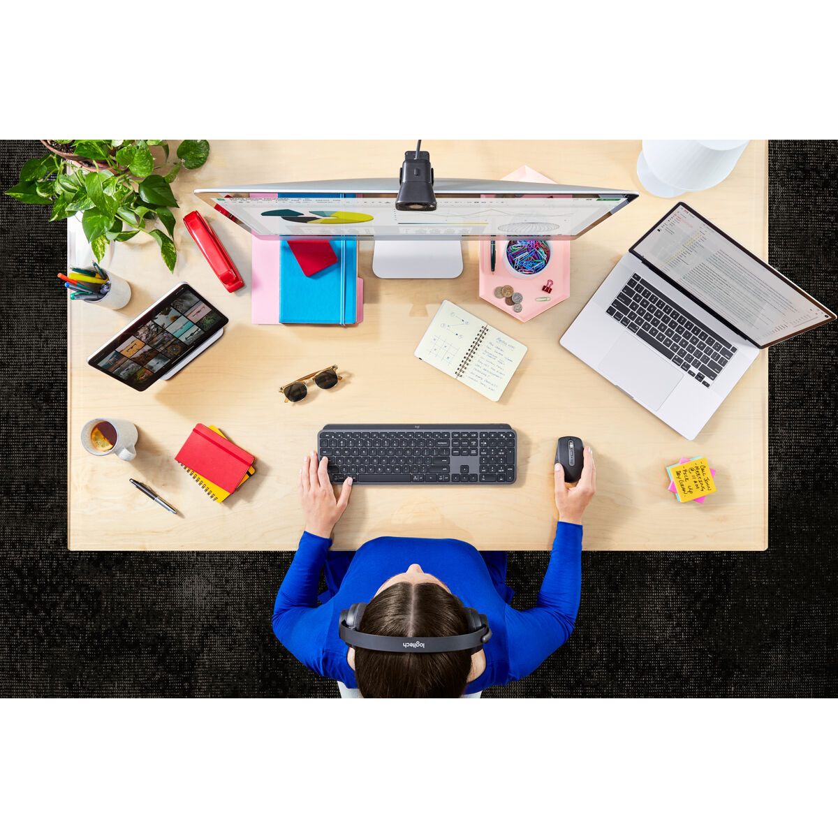 Πληκτρολόγιο Logitech 920-010251 Γραφίτης Ισπανικό Qwerty QWERTY Qwerty US