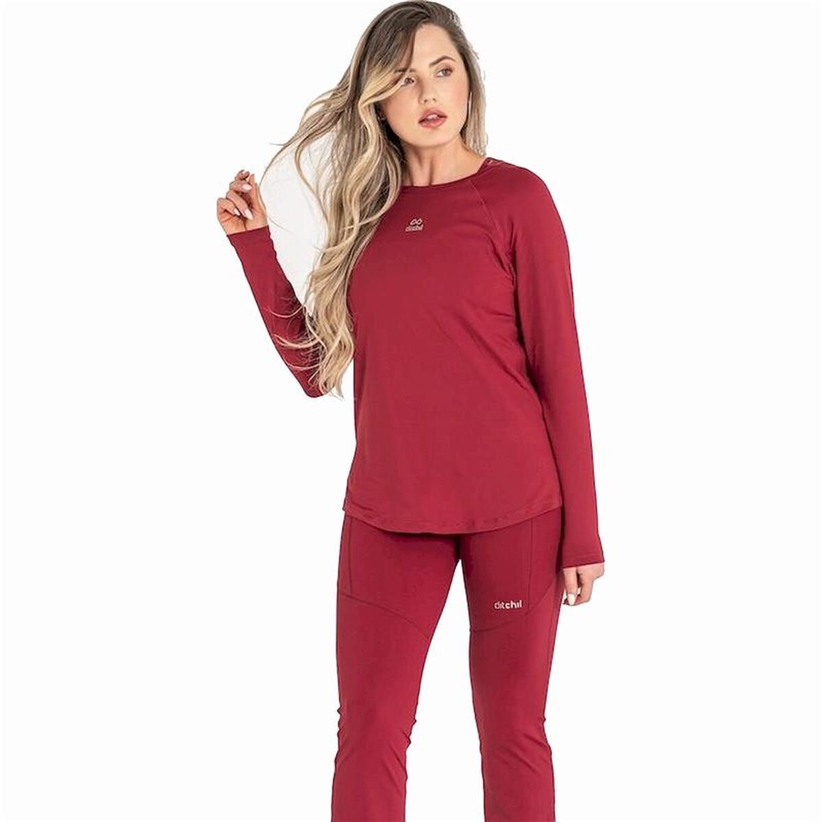 Γυναικεία Μπλούζα με Μακρύ Μανίκι Ditchil Ditchil Long Sleeve Diva Fitness