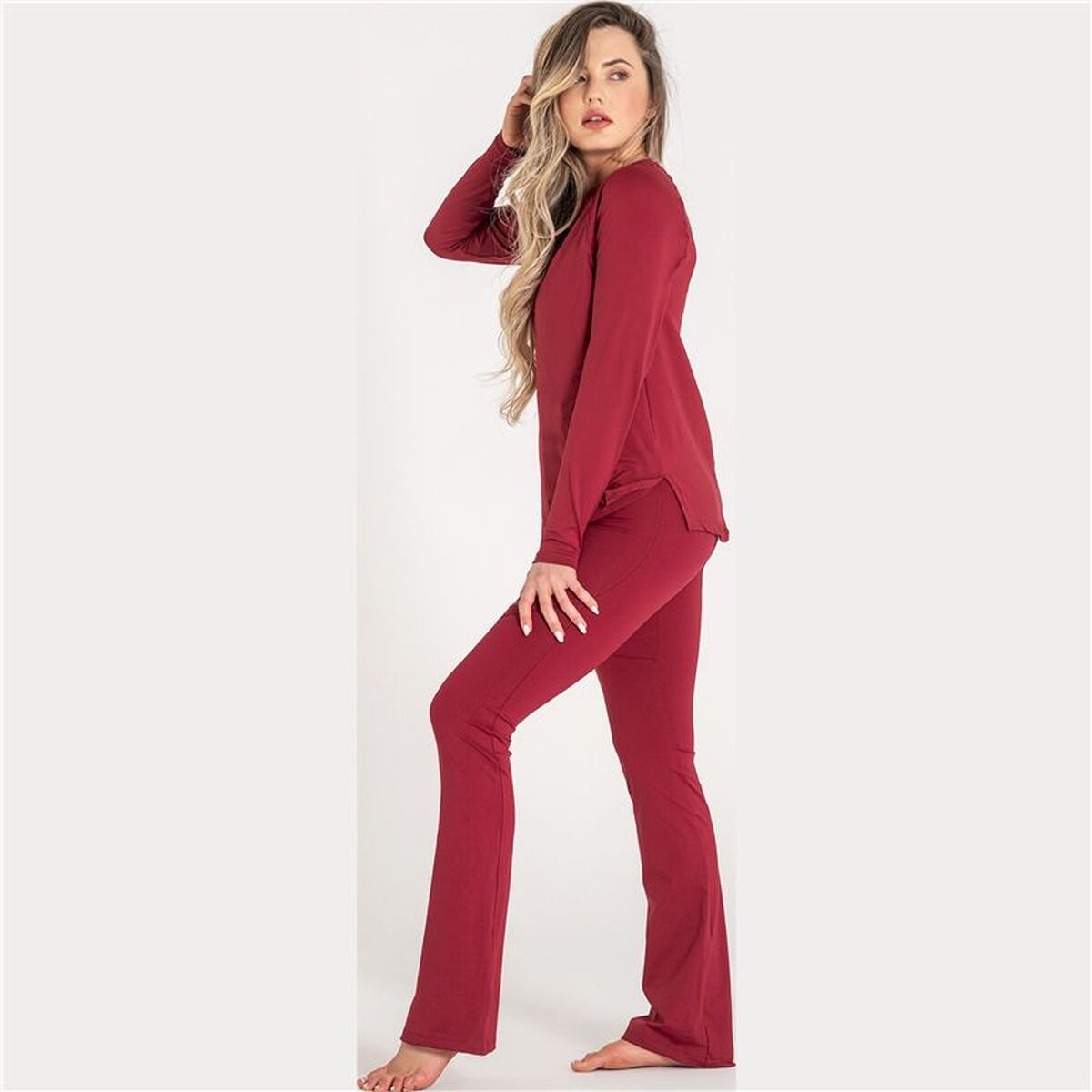 Γυναικεία Μπλούζα με Μακρύ Μανίκι Ditchil Ditchil Long Sleeve Diva Fitness