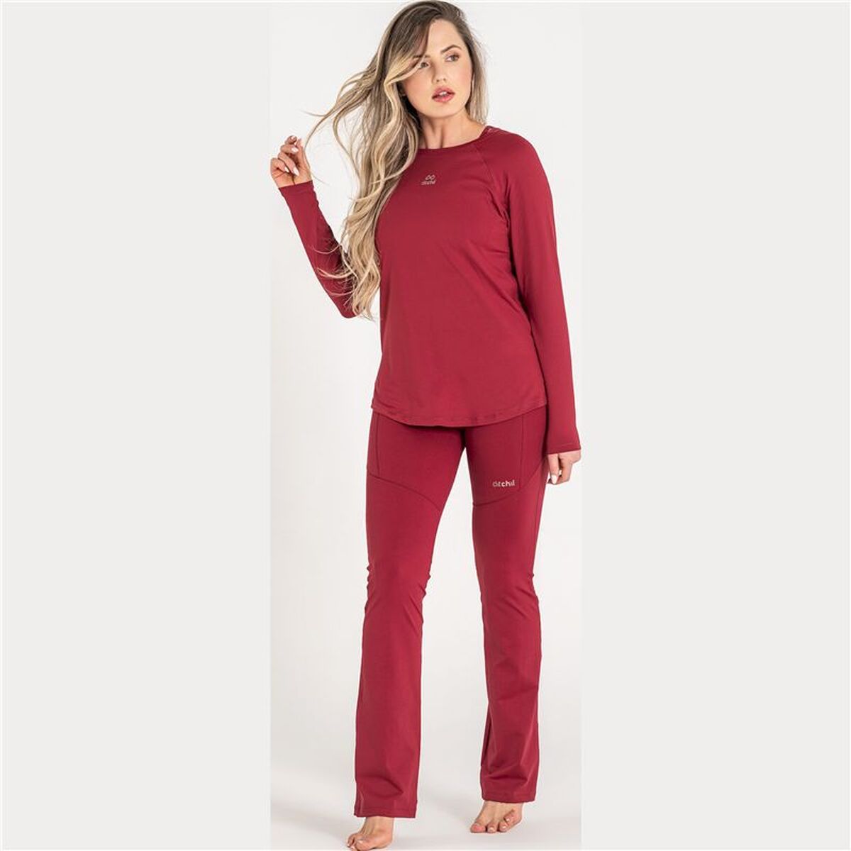 Γυναικεία Μπλούζα με Μακρύ Μανίκι Ditchil Ditchil Long Sleeve Diva Fitness