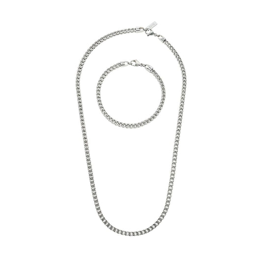 Σετ κολιέ και βραχιόλι One Jewels OAMN4103SS Ασημί