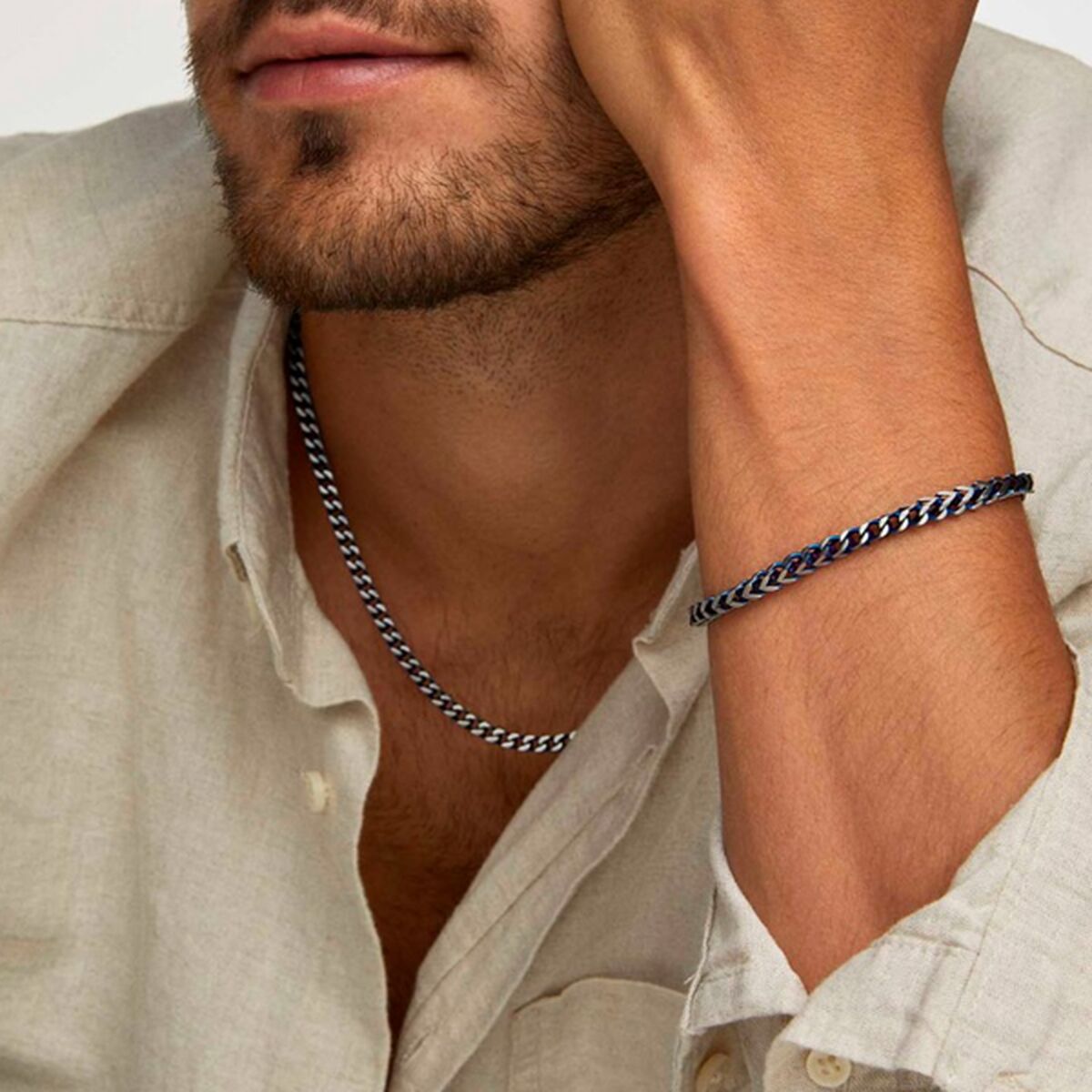 Ανδρικά Κολιέ One Jewels OAMN3202SA Ασημί