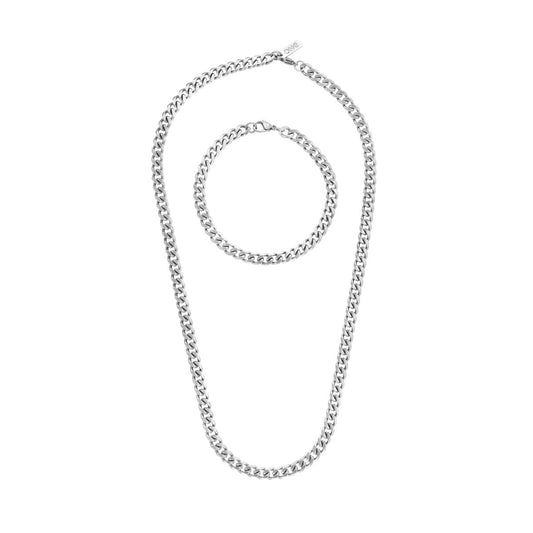 Σετ κολιέ και βραχιόλι One Jewels OAMN4201SS Ασημί