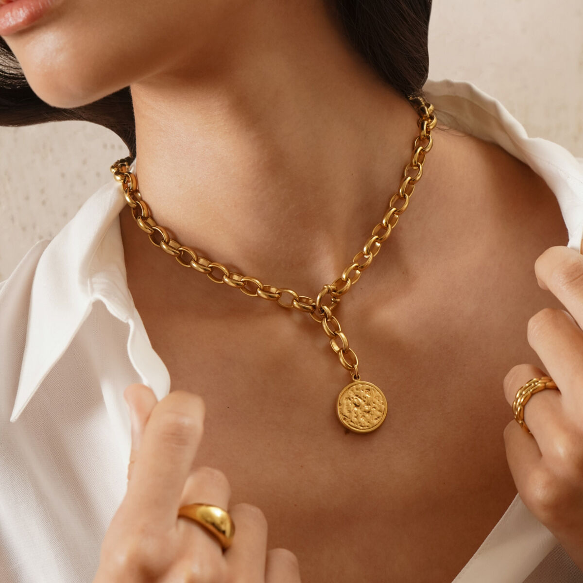 Γυναικεία Κολιέ One Jewels OJNN63G Χρυσό