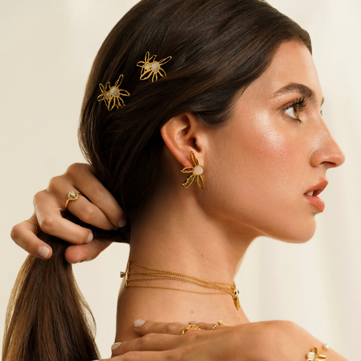 Γυναικεία Σκουλαρίκια One Jewels OJATE04D Χρυσό