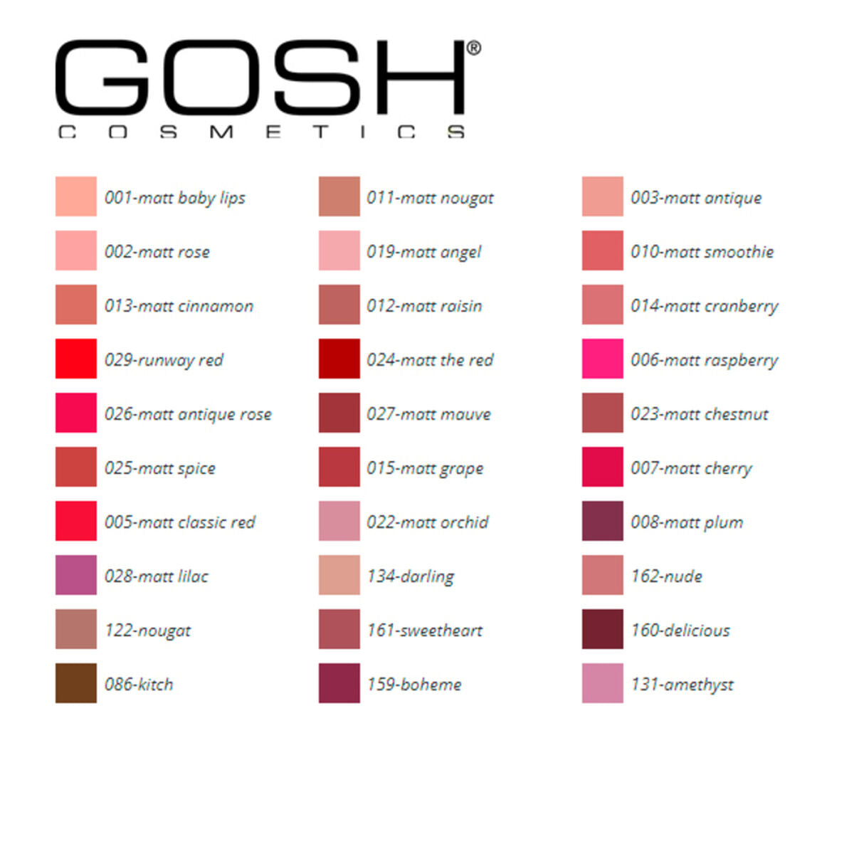 Κραγιόν Velvet Touch Gosh Copenhagen (4 g)