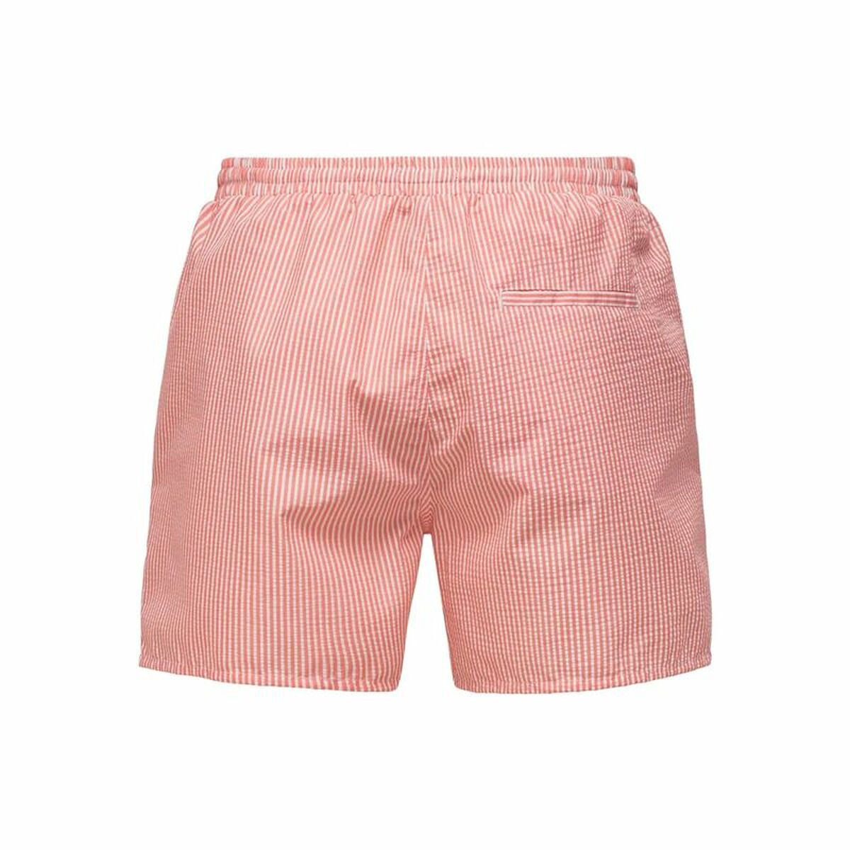 Ανδρικά Μαγιό Only & Sons Onsted Stripe Seersucker Ροζ