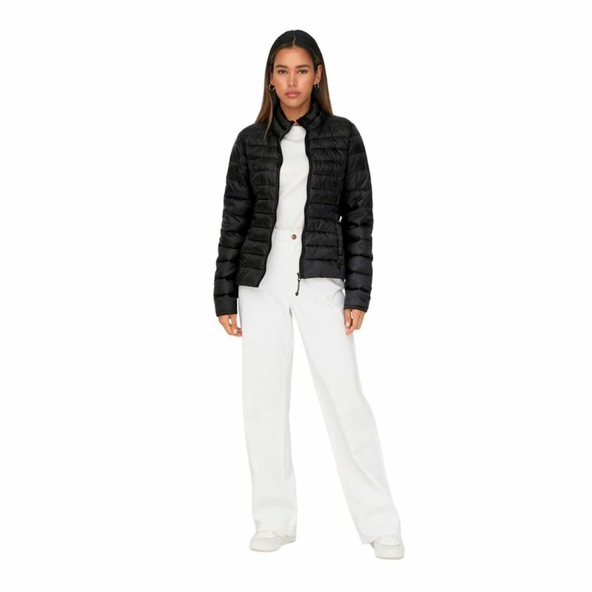 Γυναικείο Αθλητικό Μπουφάν Only Onltahoe Quilted Μαύρο