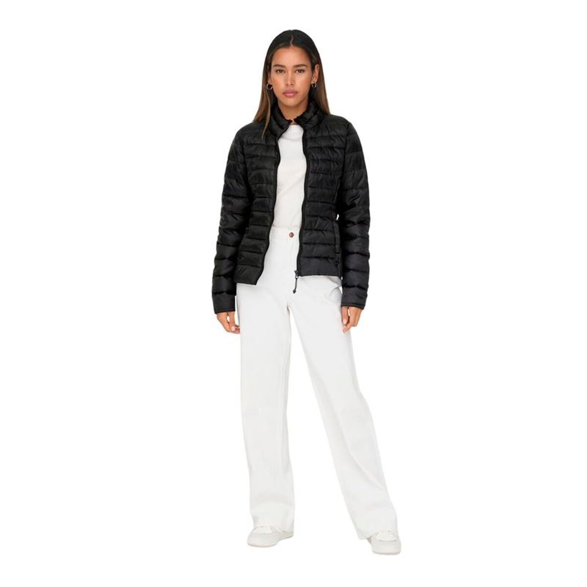 Γυναικείο Αθλητικό Μπουφάν Only Onltahoe Quilted Μαύρο