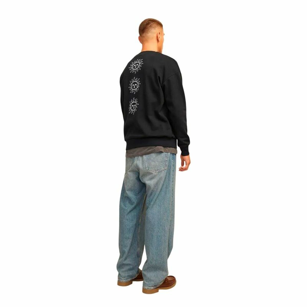 Ανδρικό Φούτερ χωρίς Κουκούλα Jack & Jones Jmmystic Μαύρο