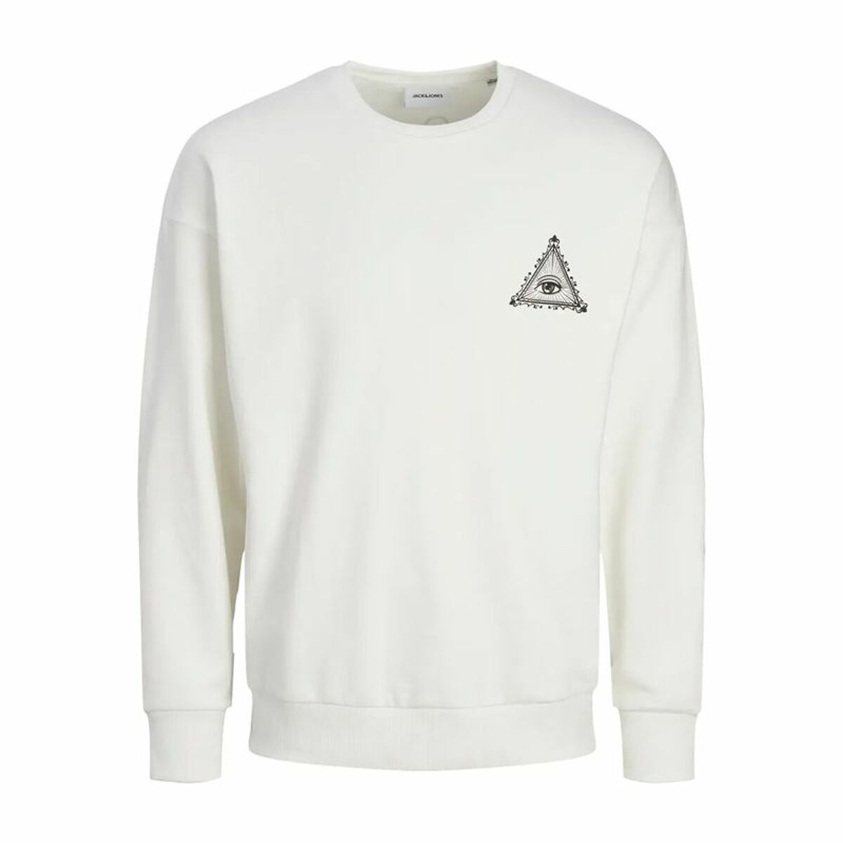 Ανδρικό Φούτερ χωρίς Κουκούλα Jack & Jones Jjmystic Λευκό Καφέ