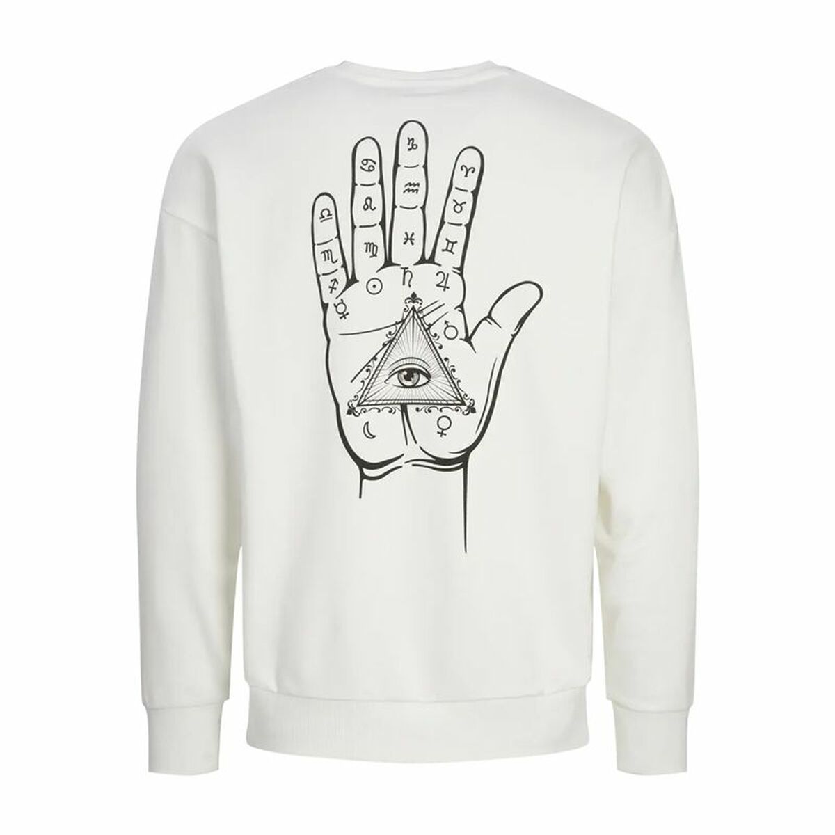 Ανδρικό Φούτερ χωρίς Κουκούλα Jack & Jones Jjmystic Λευκό Καφέ