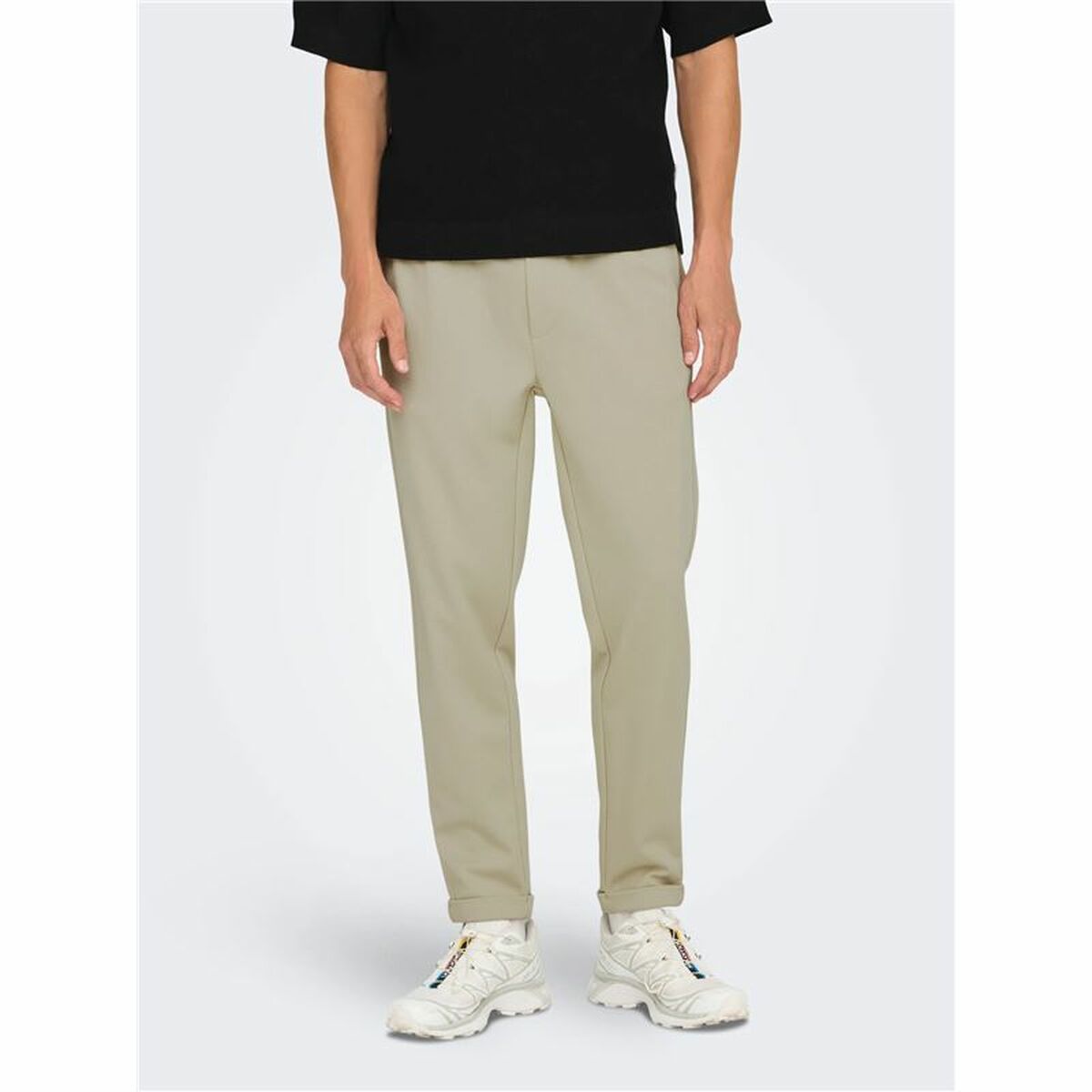 Αθλητικά Παντελόνια για Ενήλικες Only & Sons Onslinus Crop Tap 0192 Μπεζ Άντρες