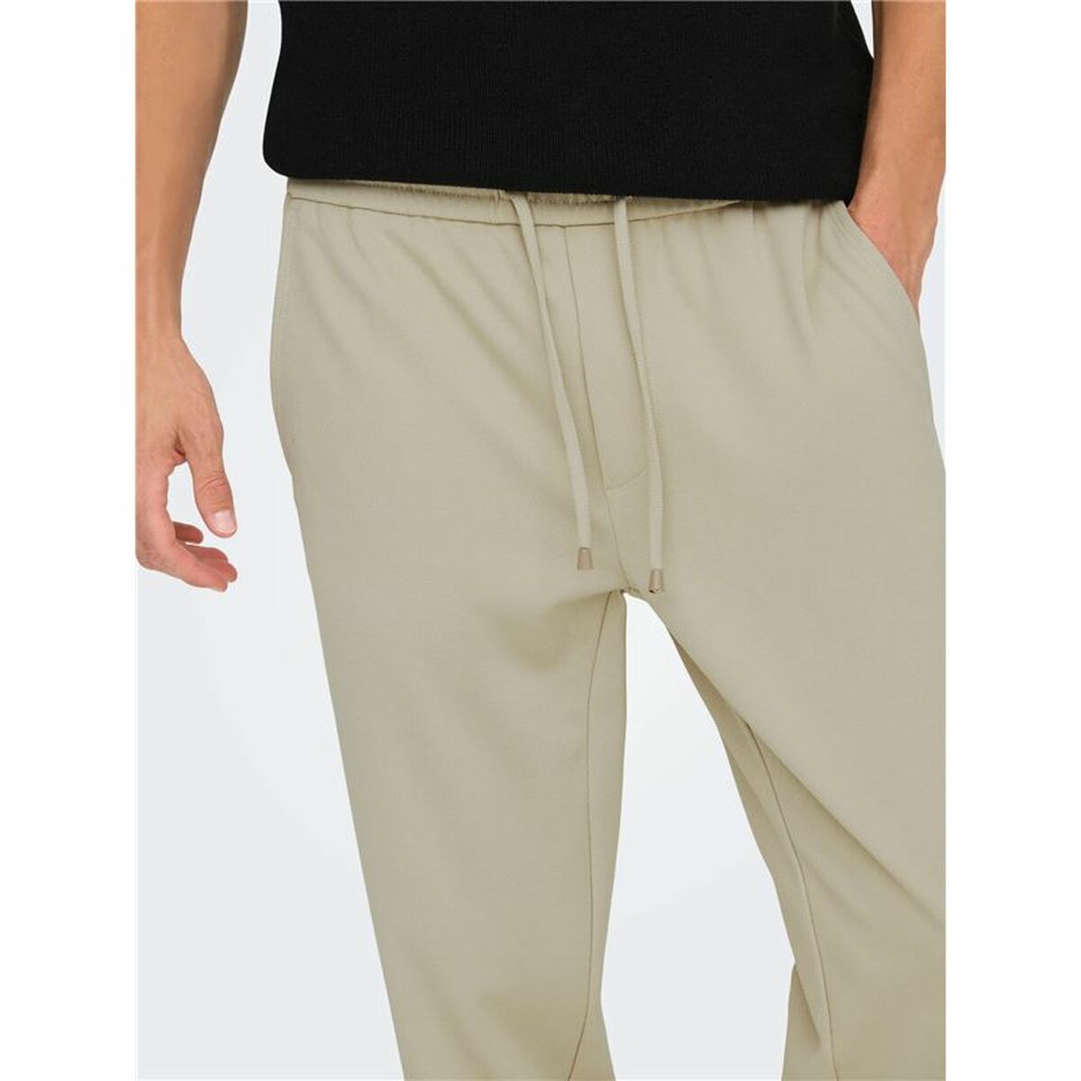 Αθλητικά Παντελόνια για Ενήλικες Only & Sons Onslinus Crop Tap 0192 Μπεζ Άντρες