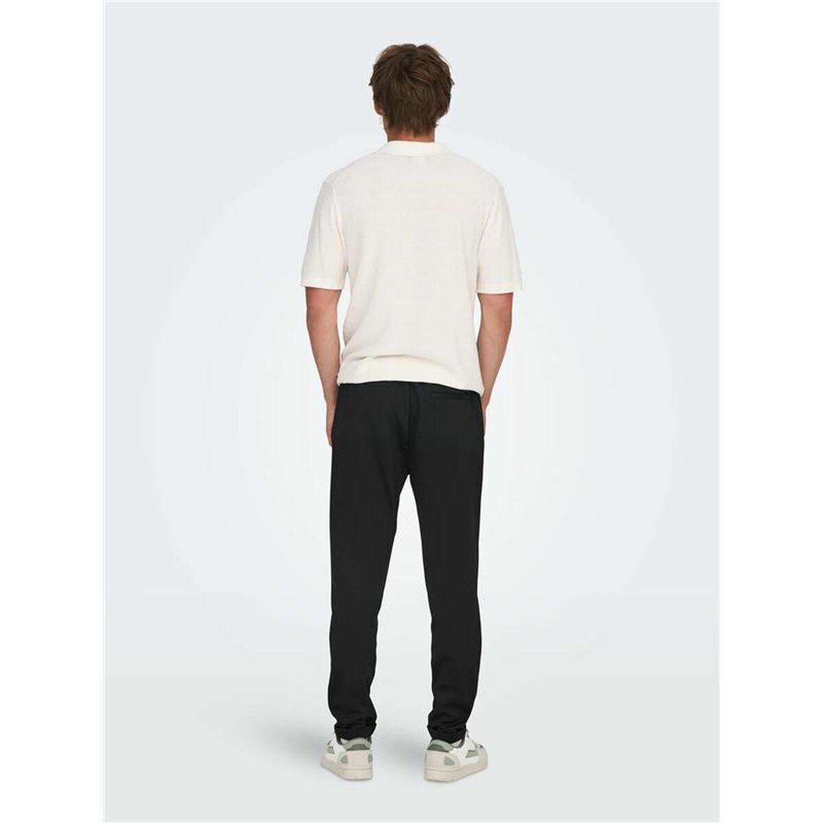 Αθλητικά Παντελόνια για Ενήλικες Only & Sons Onslinus Crop Tap 0192 Μαύρο Άντρες