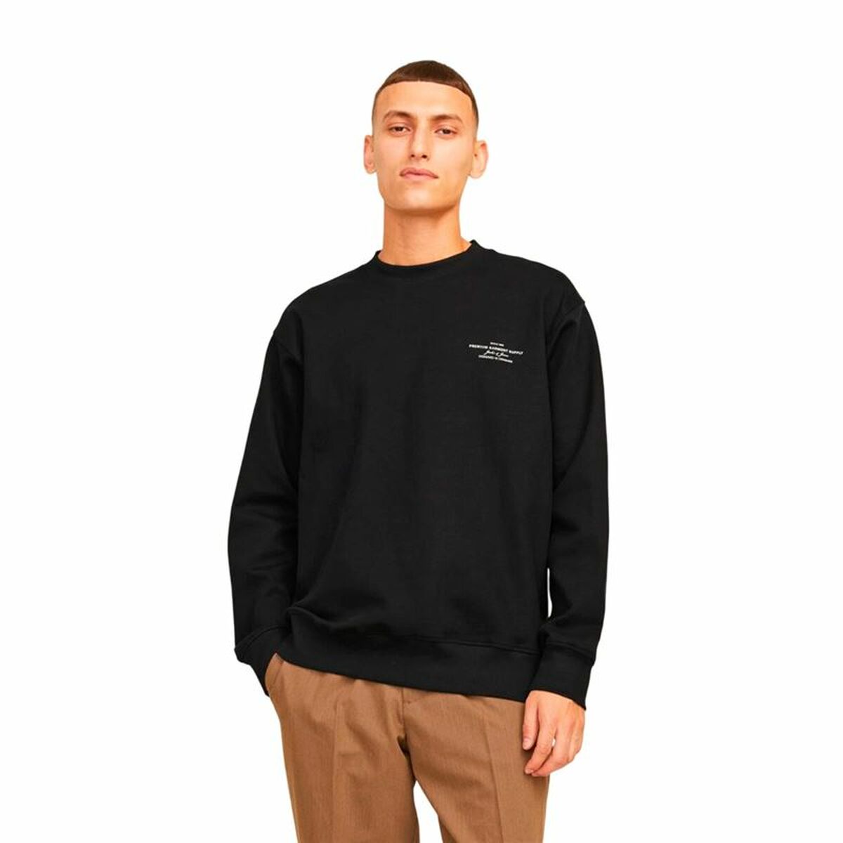 Ανδρικό Φούτερ χωρίς Κουκούλα Jack & Jones Jprblachad Branding