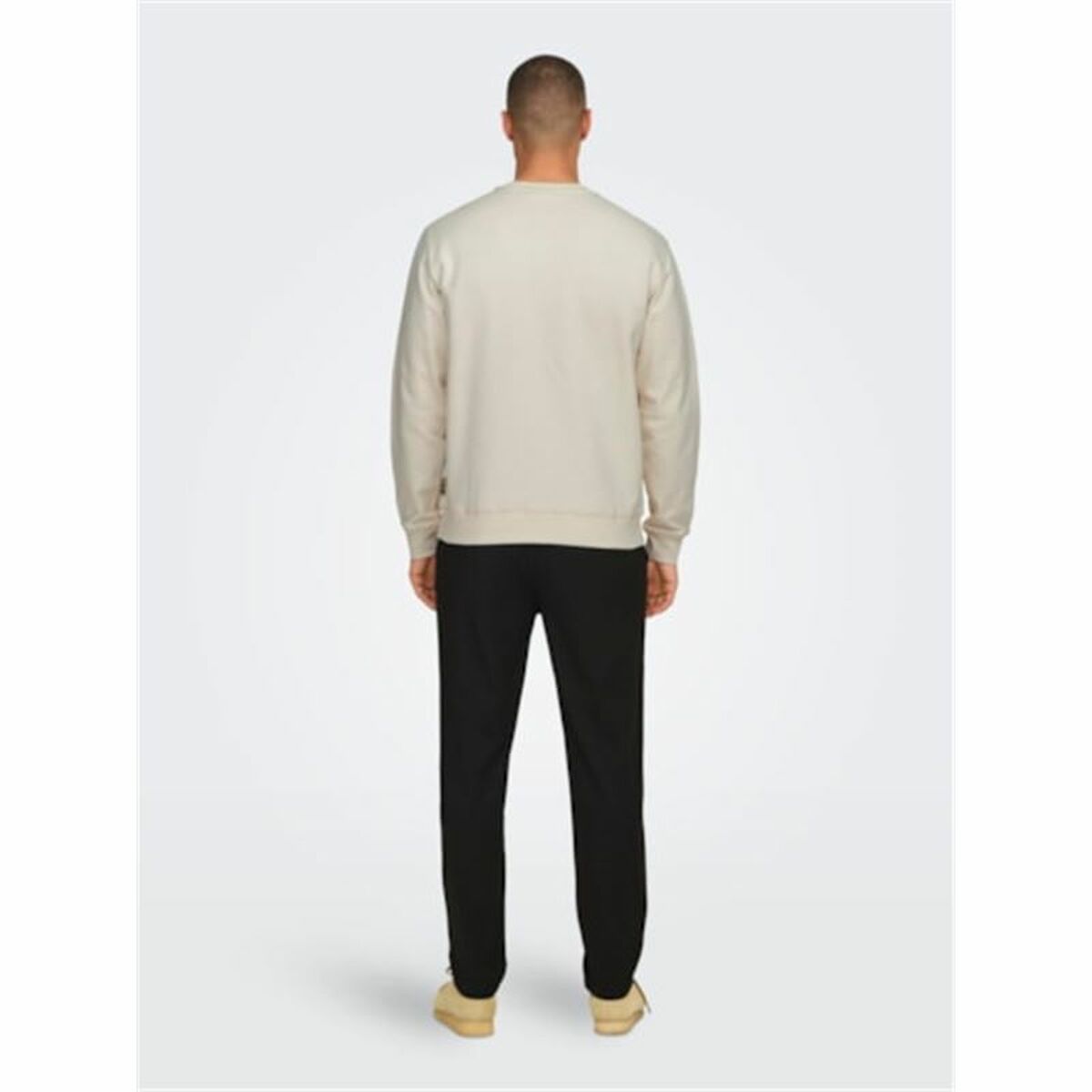 Ανδρικό Φούτερ χωρίς Κουκούλα Only & Sons Onsdan Unshed Reg Crew Neck Λευκό