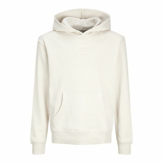 Παιδικό Φούτερ με Κουκούλα Jack & Jones Jjhakkai Λευκό