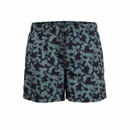 Γυναικεία Μαγιό Jack & Jones Jpstmaui Jjswim Flower Aop Μαύρο