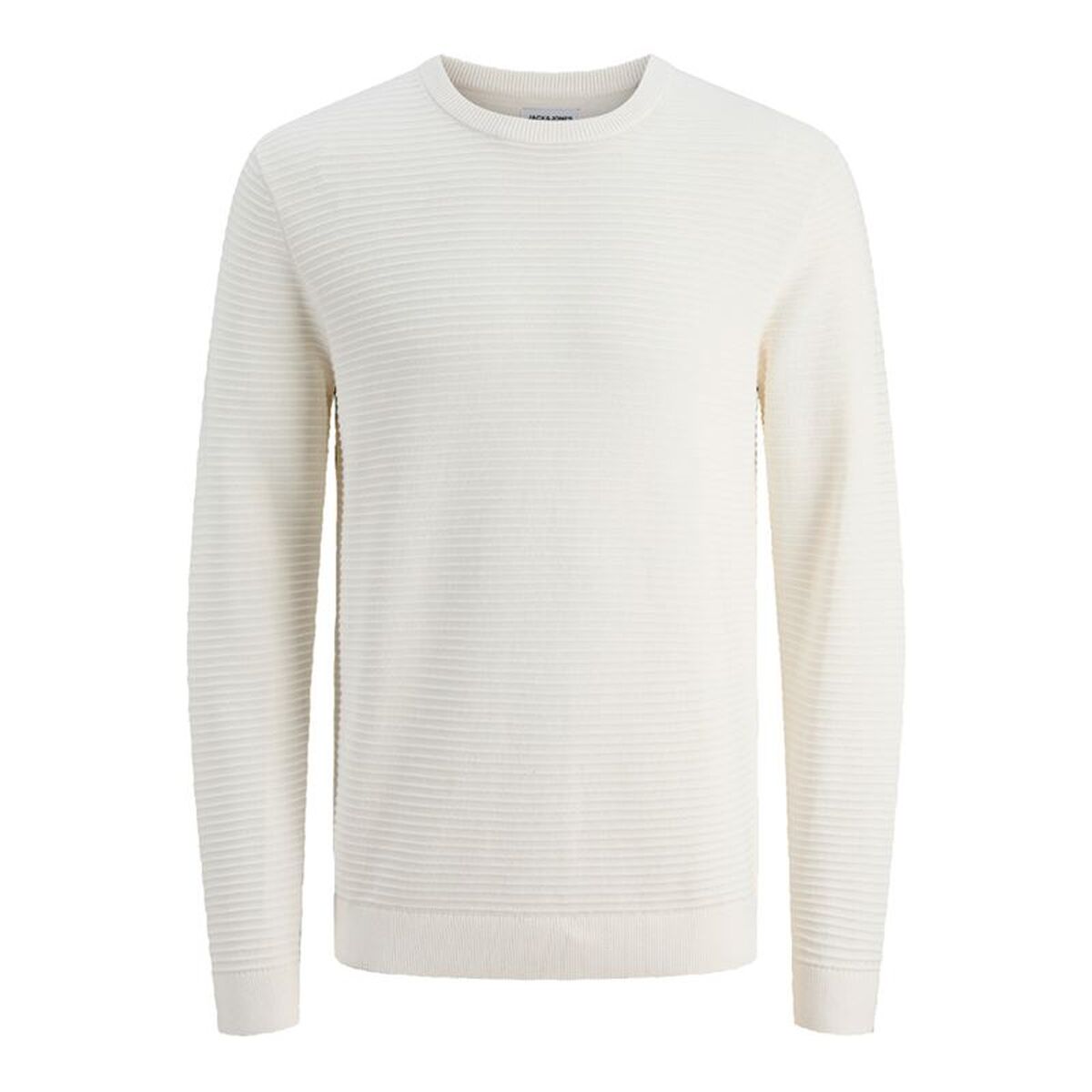 Ανδρικό Φούτερ χωρίς Κουκούλα Jack & Jones Jjotto Knit Crew Neck Λευκό