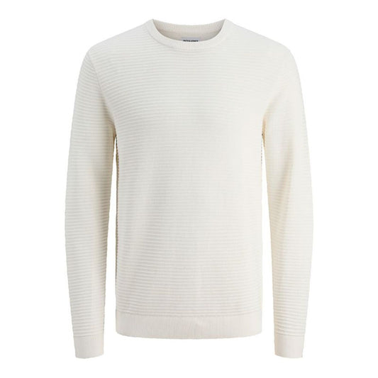 Ανδρικό Φούτερ χωρίς Κουκούλα Jack & Jones Jjotto Knit Crew Neck Λευκό