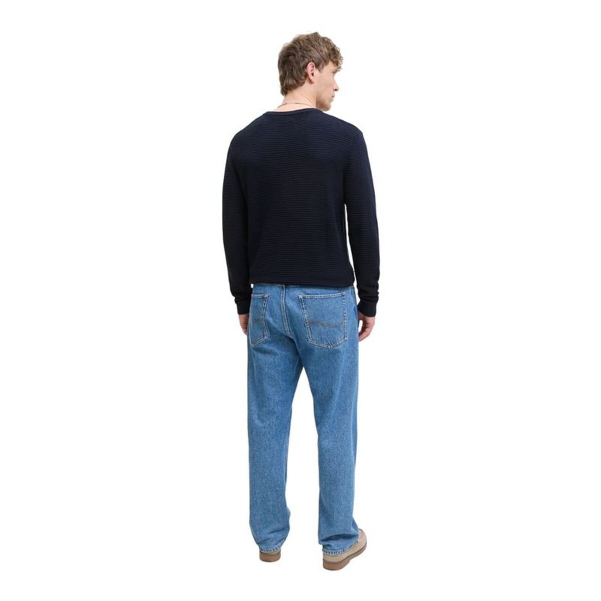 Ανδρικό Φούτερ χωρίς Κουκούλα Jack & Jones Jjotto Knit Crew Neck Sky Ναυτικό Μπλε