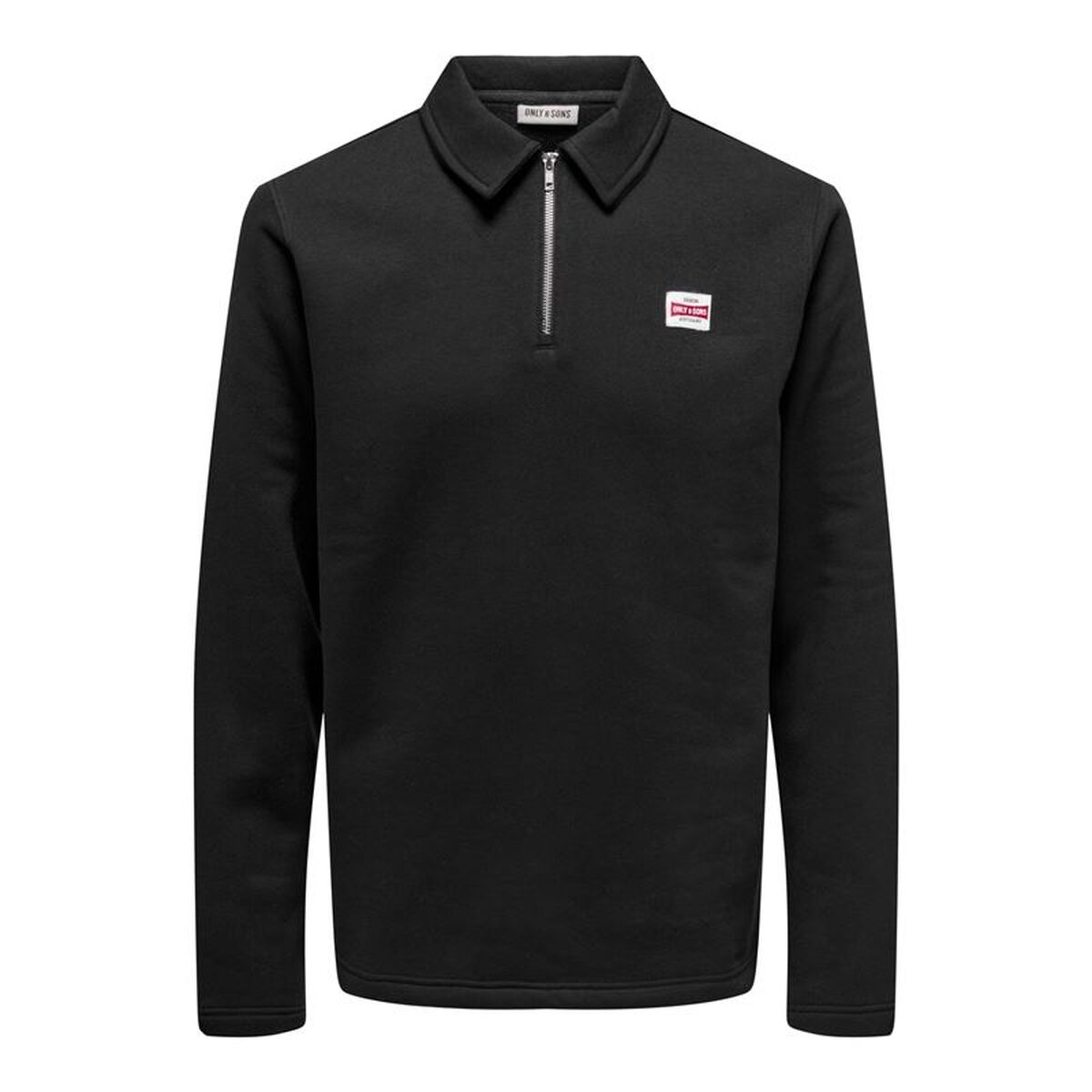 Ανδρικό Φούτερ χωρίς Κουκούλα Only & Sons Onsdawson Reg Halfzip Sweat Μαύρο