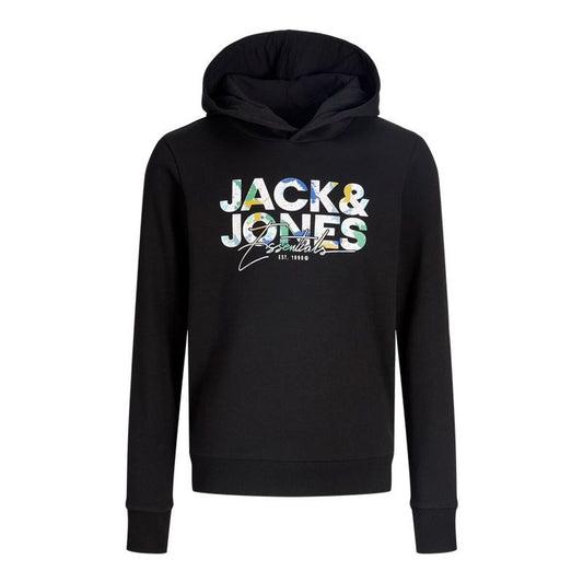 Παιδικό Φούτερ με Κουκούλα Jack & Jones Jjgeplas Μαύρο