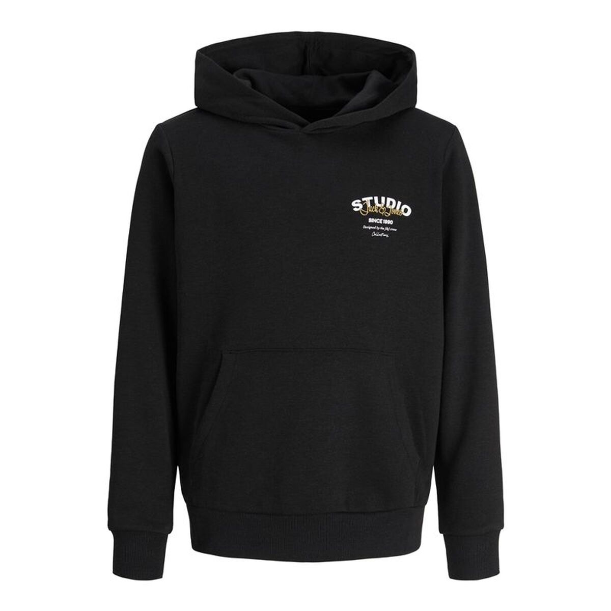 Παιδικό Φούτερ με Κουκούλα Jack & Jones Jjyuki Μαύρο