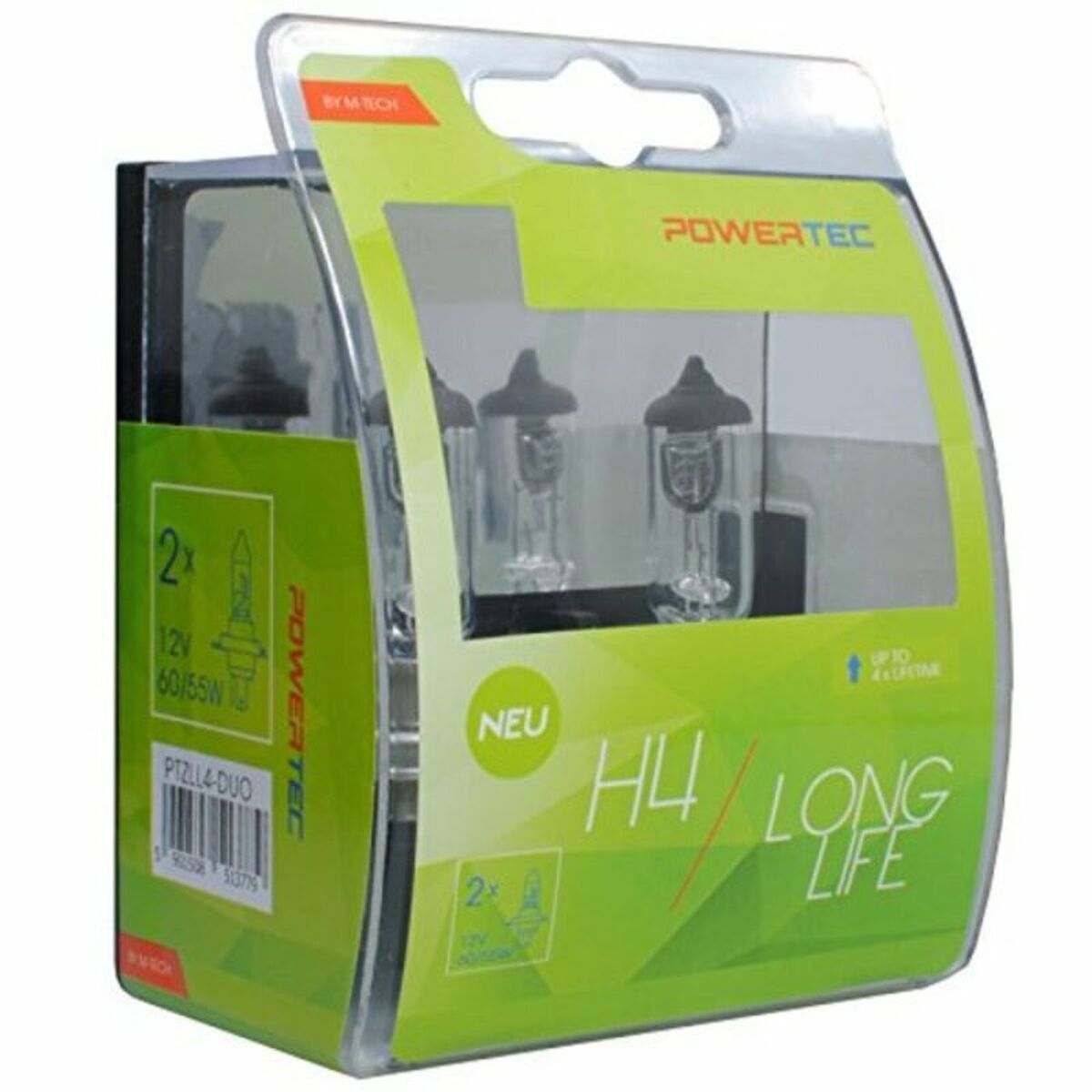 Λάμπα Αυτοκινήτου M-Tech PTZLL4-DUO 12 V Αλογόνου 55 W
