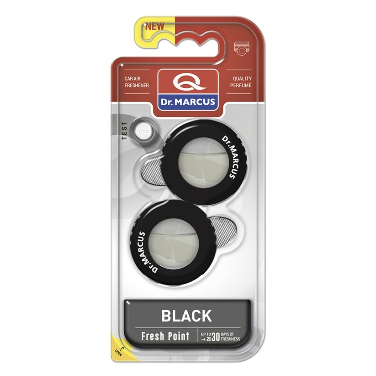 Αποσμητικό Αυτοκινήτου Dr Marcus Fresh Point black 2,5 ml Πλαστική ύλη Άρωμα 2 Τεμάχια (x2)