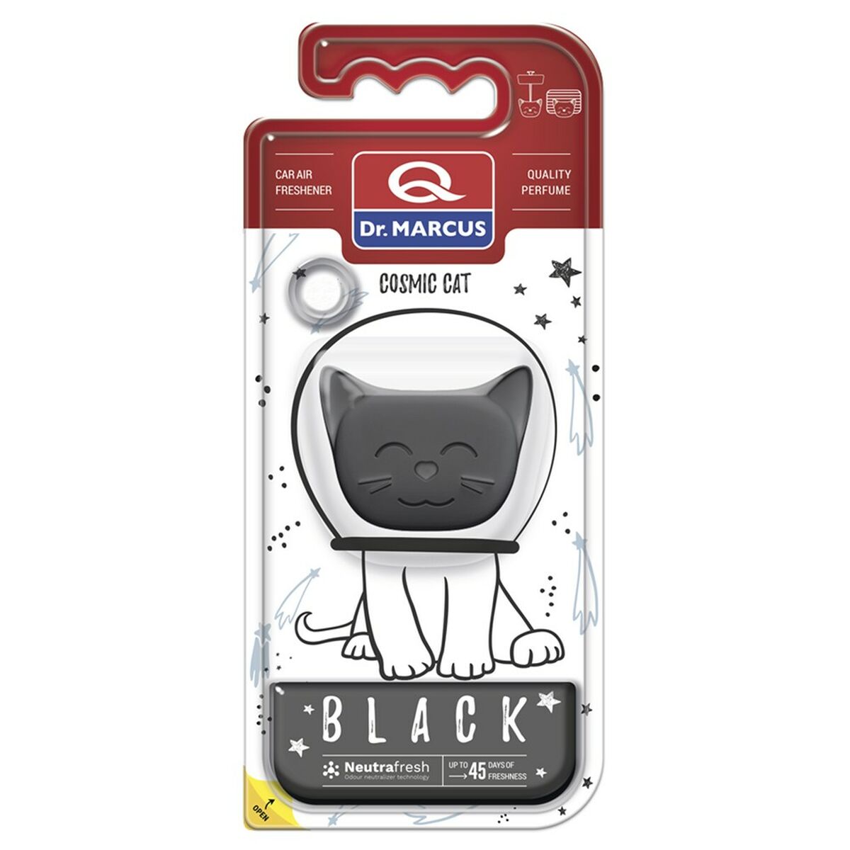 Αποσμητικό Αυτοκινήτου Dr Marcus COSMIC CAT BLACK black Πλαστική ύλη