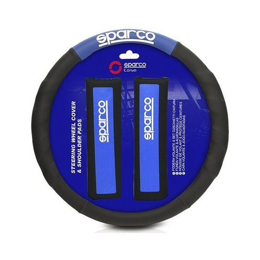 Κάλυμμα Τιμονιού + Τακάκια ζώνης Sparco SPC1111KAZ Καθολικό