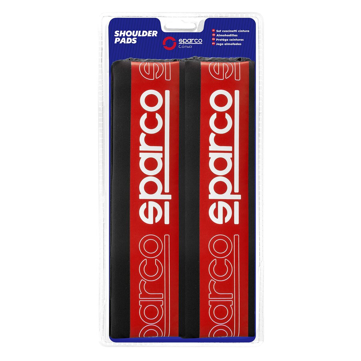 Προστατευτικά Ζώνης Ασφαλείας Sparco SPC1208RD Κόκκινο (x2)