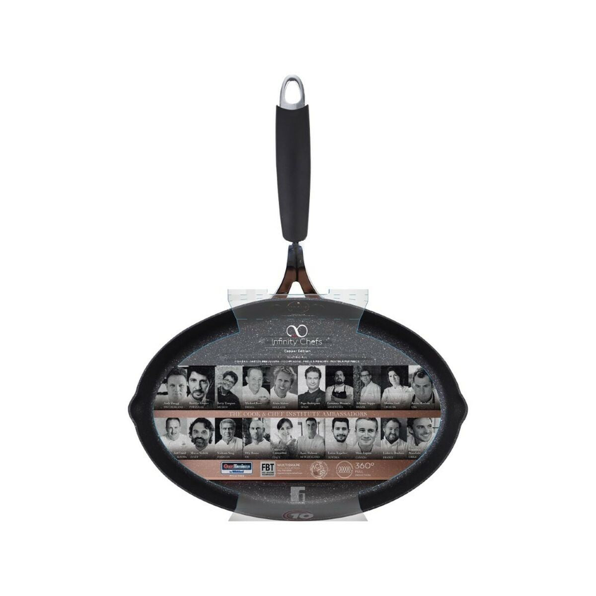 Τηγάνι Infinity Chefs Χαλκός Σφυρηλατημένο Αλουμίνιο (Ø 32 cm)