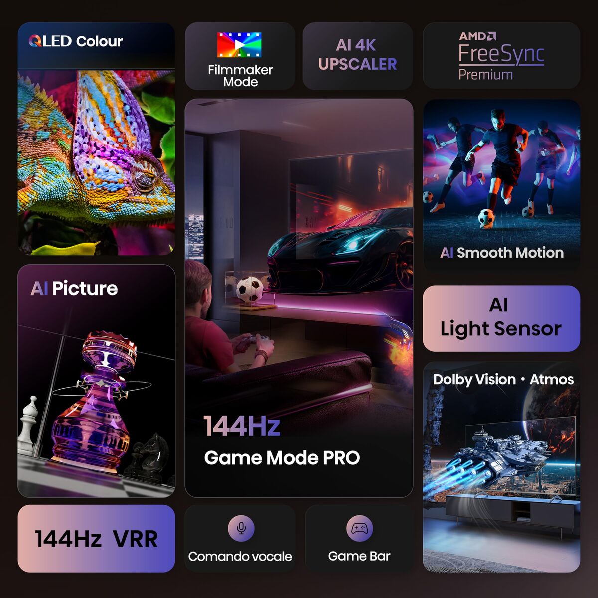 Smart TV Hisense 75E7Q PRO 4K Ultra HD 75" HDR QLED (Ανακαινισμenα A)